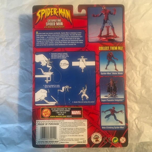 NEW Toybiz Catapulting Spiderman Action Figure - Picture 2 of 7